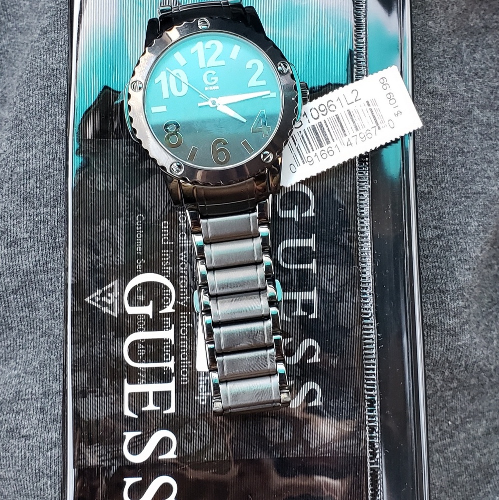 Guess Black Metal Watch G Men's
